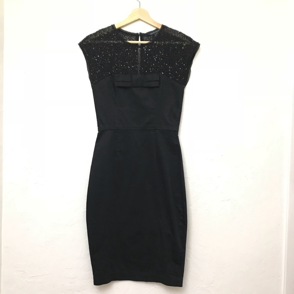 🆕 French Connection Beaded black dress